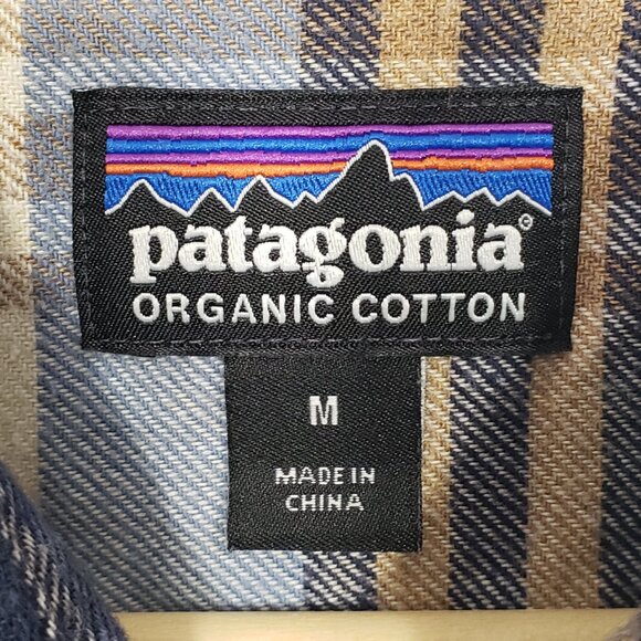 Patagonia  Blue Cream Flannel   Men's Medium - Picture 2 of 5